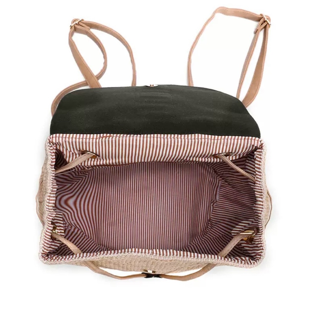 Chic Straw-Edged Mini Bag - Picture 5 of 6